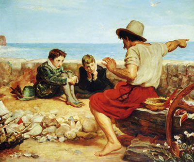 old man telling a story